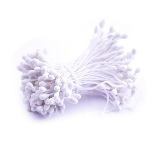 Pestíky do květin - pastelové bílé