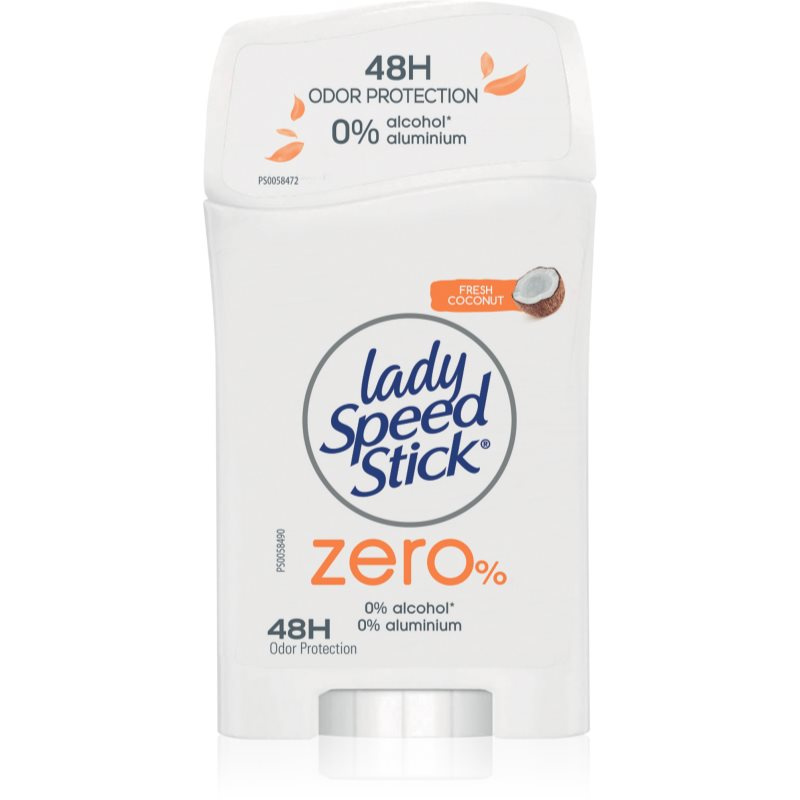 Lady Speed Stick Zero Fresh Coconut tuhý deodorant bez obsahu hliníkových solí 40 g