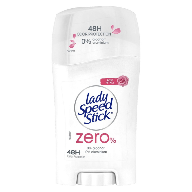 Lady Speed Stick Zero Fresh Rose Petals tuhý deodorant bez obsahu hliníkových solí 40 g