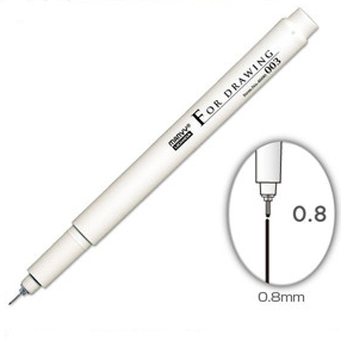 Technický popisovač (1ks) černý vel. 0.8mm