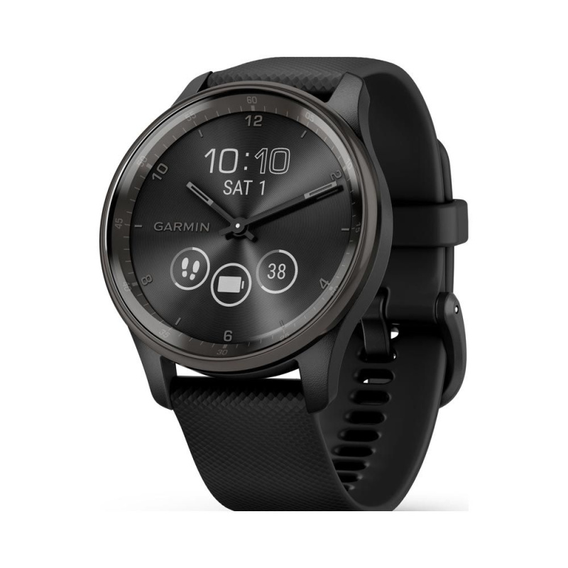 Garmin Vivomove Trend chytré hodinky Black Silicone