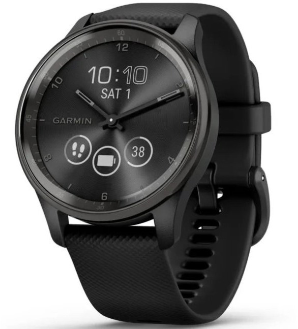 Garmin Vivomove Trend chytré hodinky Black Silicone
