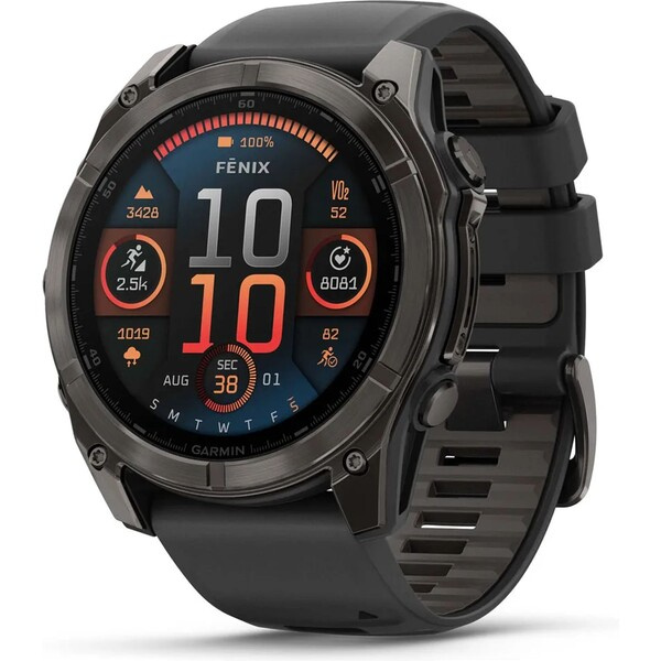 Garmin Fenix 8 AMOLED 51 mm černé Černá