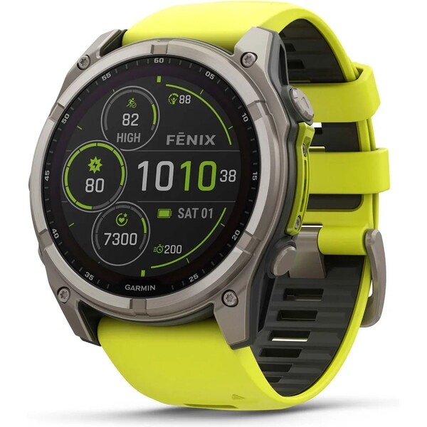 Garmin Fenix 8 Solar 51 mm titan žluté Titanová
