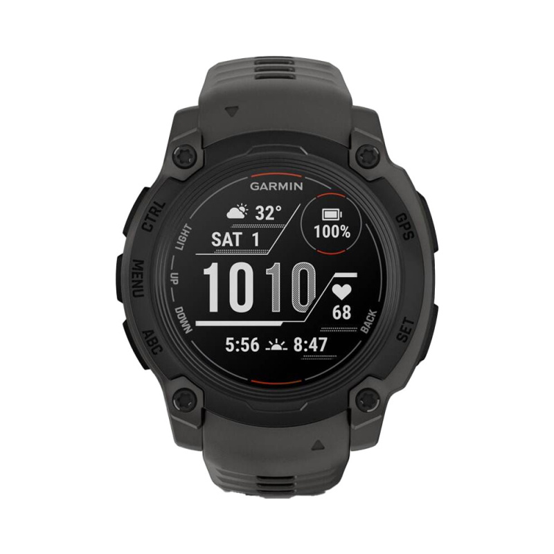 Garmin Instinct E – 40 mm, Black s charcoal páskem Černá