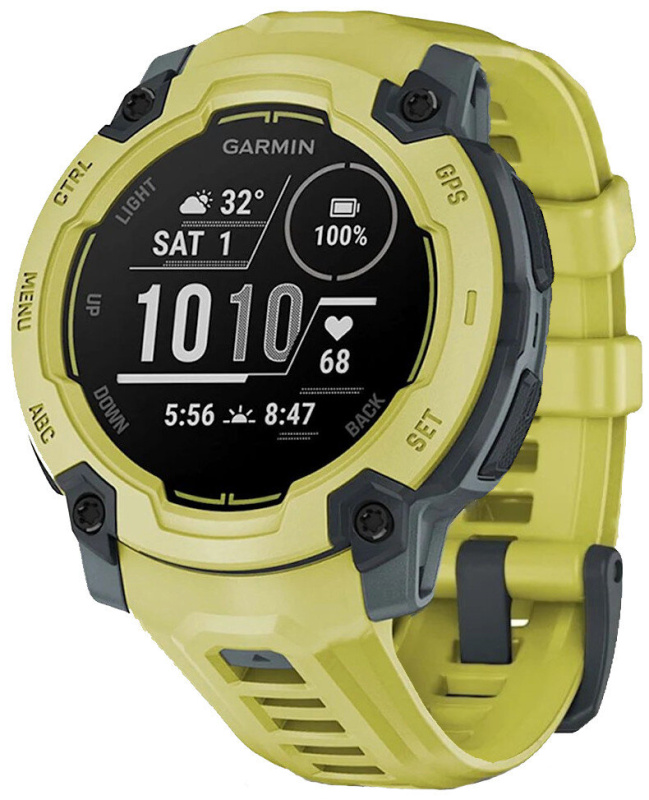 Garmin Instinct E – 45 mm, Electric lime s electric lime páskem Zelená