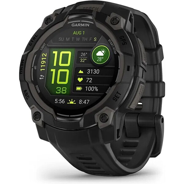 Garmin Instinct 3 – 45 mm, AMOLED, Černé s černým páskem Černá