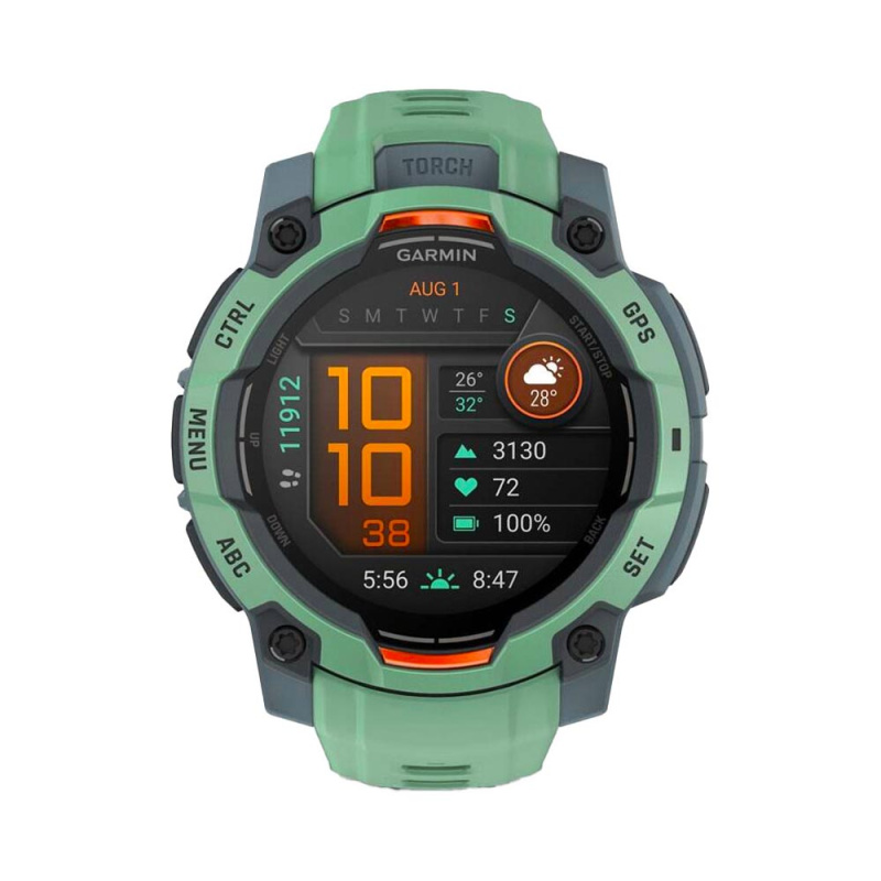 Garmin Instinct 3 – 45 mm, AMOLED, Neotropic s neotropic páskem Zelená