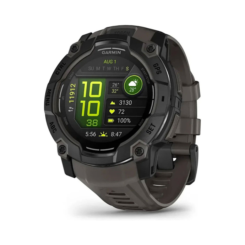 Garmin Instinct 3 – 50 mm, AMOLED, Black s charcoal páskem Černá