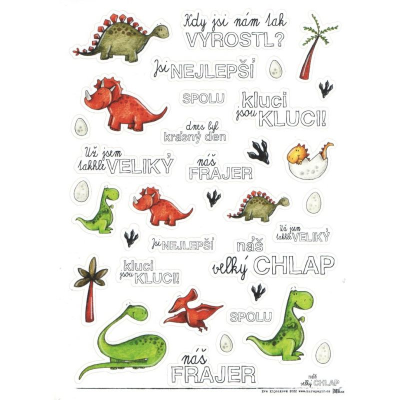 Samolepky A5 - Náš velký chlap č.1