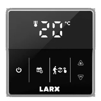 LARX Touch termostat, 16 A