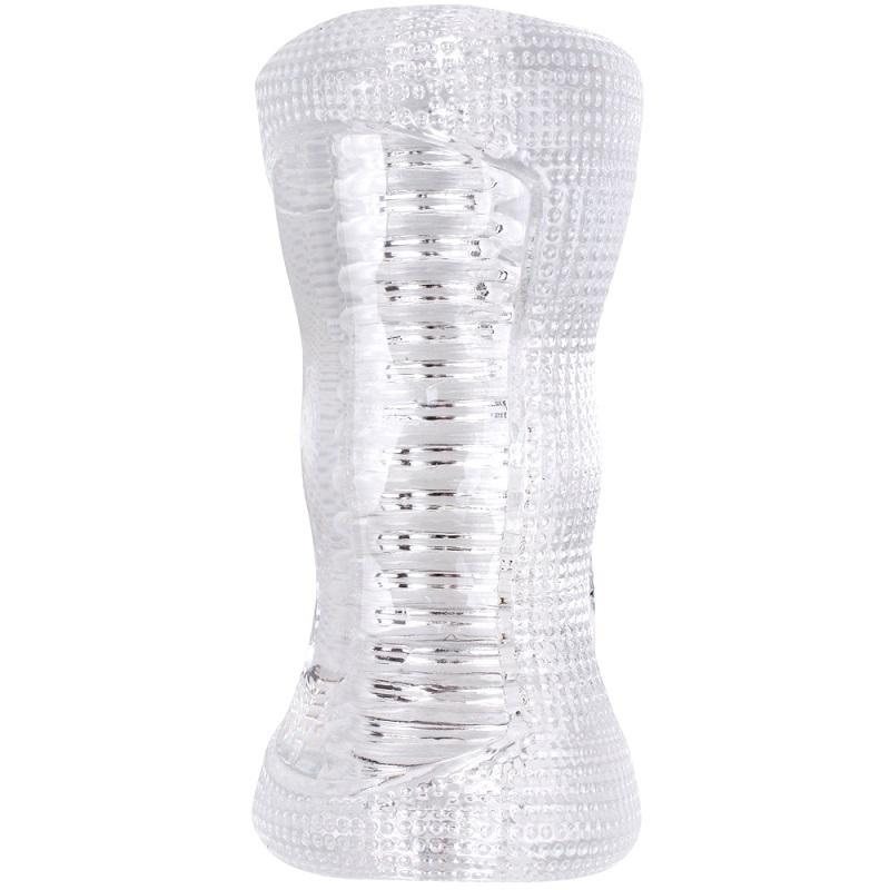 Clear Jack oboustranný masturbátor transparentní