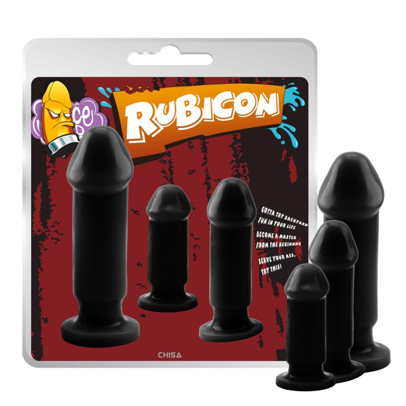 Rubicon II.  sada análních kolíků 3 ks černé