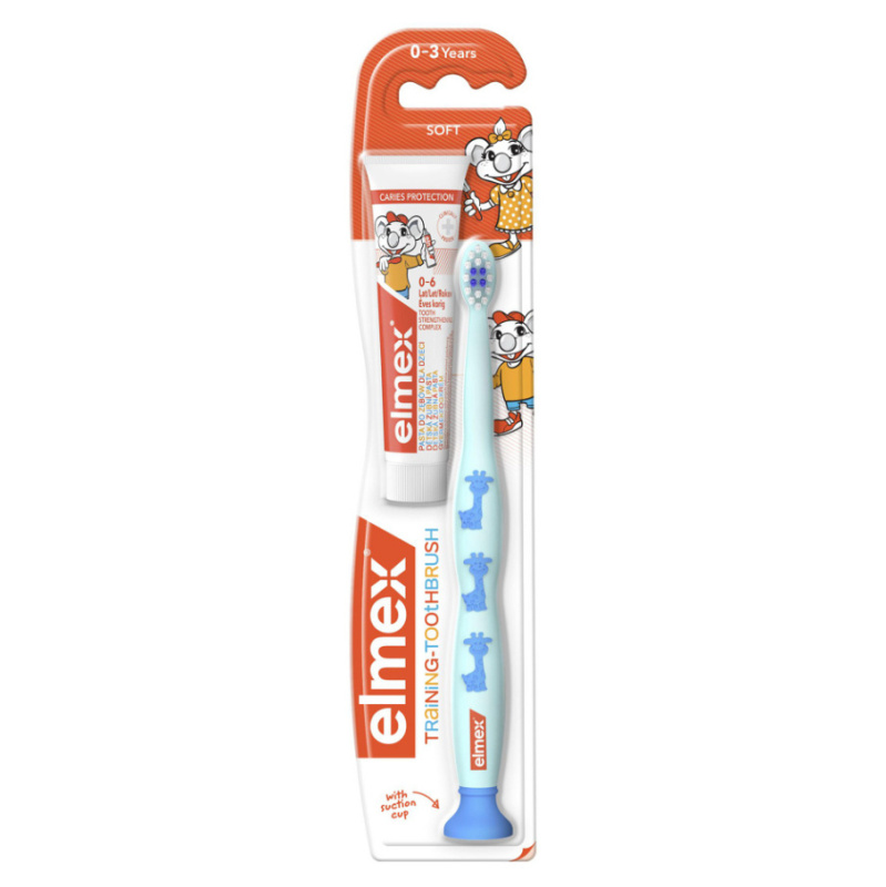 Elmex Caries Protection Kids zubní kartáček pro děti soft + mini pasta 1 ks