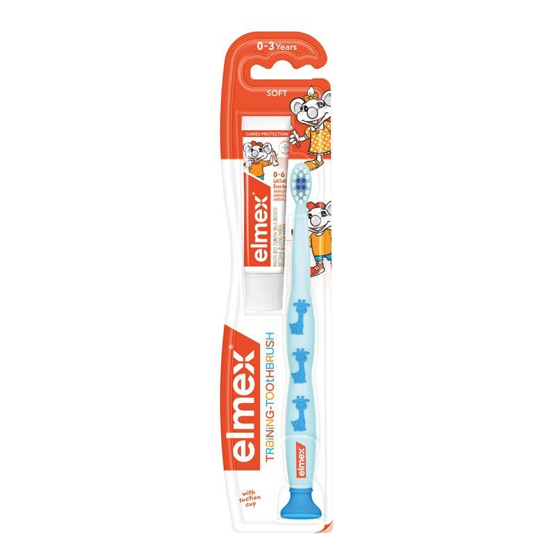 Elmex Caries Protection Kids zubní kartáček pro děti soft + mini pasta 1 ks