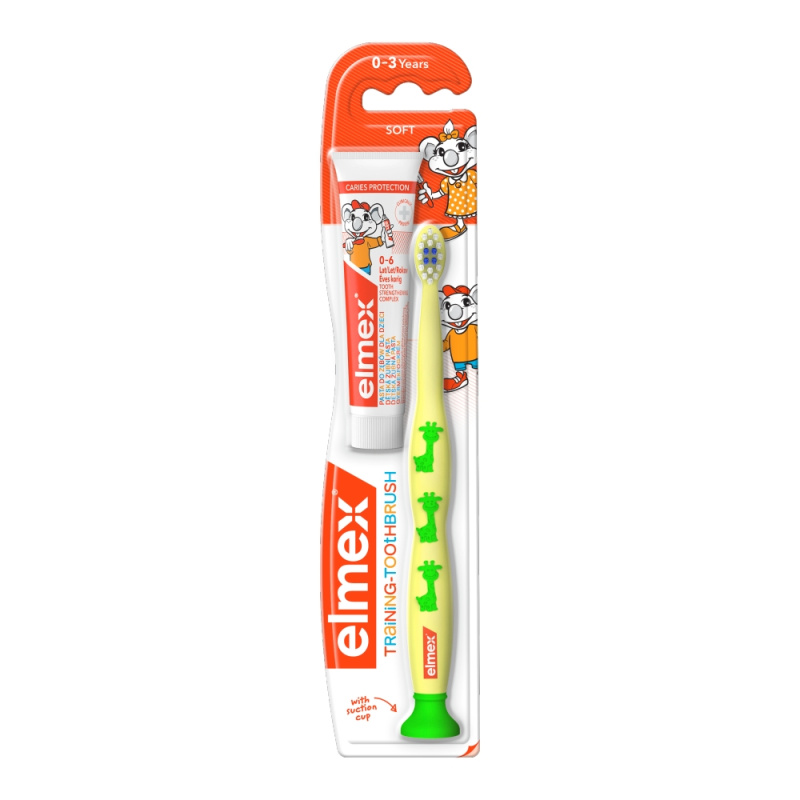 Elmex Caries Protection Kids zubní kartáček pro děti soft + mini pasta 1 ks
