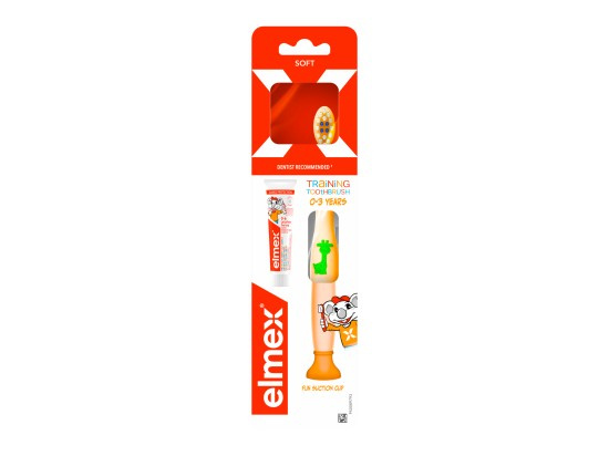 Elmex Caries Protection Kids zubní kartáček pro děti soft + mini pasta 1 ks