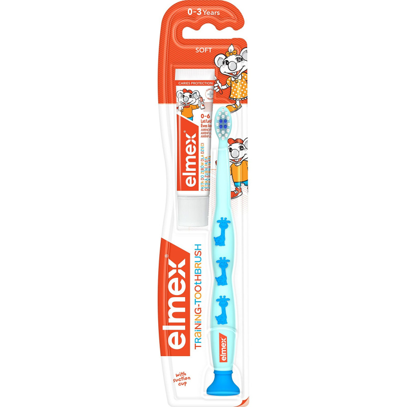 Elmex Caries Protection Kids zubní kartáček pro děti soft + mini pasta 1 ks