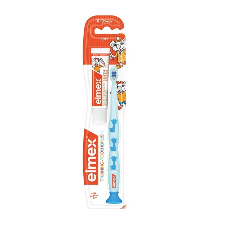 Elmex Caries Protection Kids zubní kartáček pro děti soft + mini pasta 1 ks