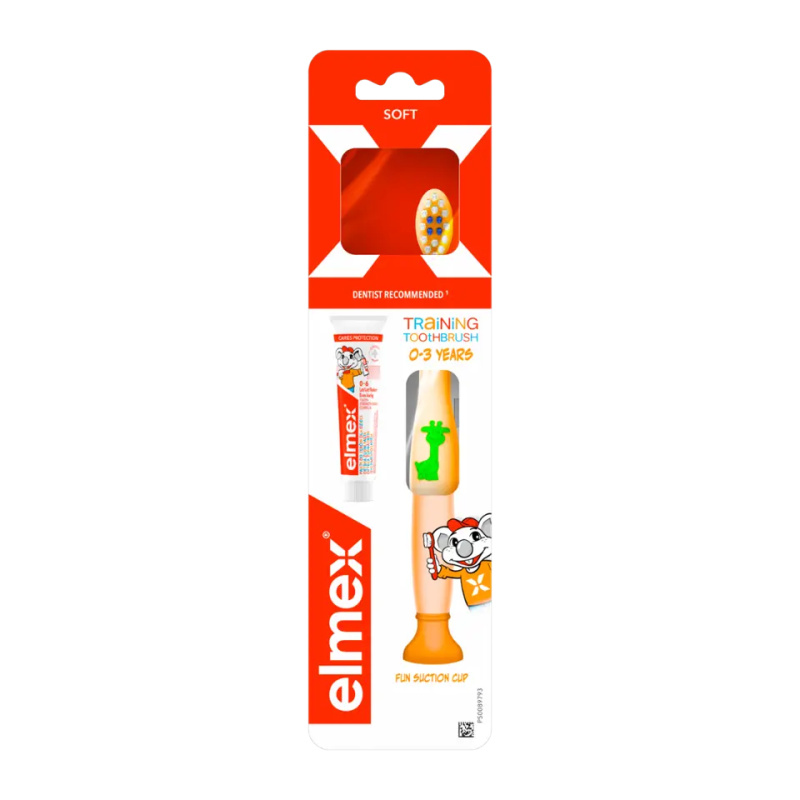 Elmex Caries Protection Kids zubní kartáček pro děti soft + mini pasta 1 ks