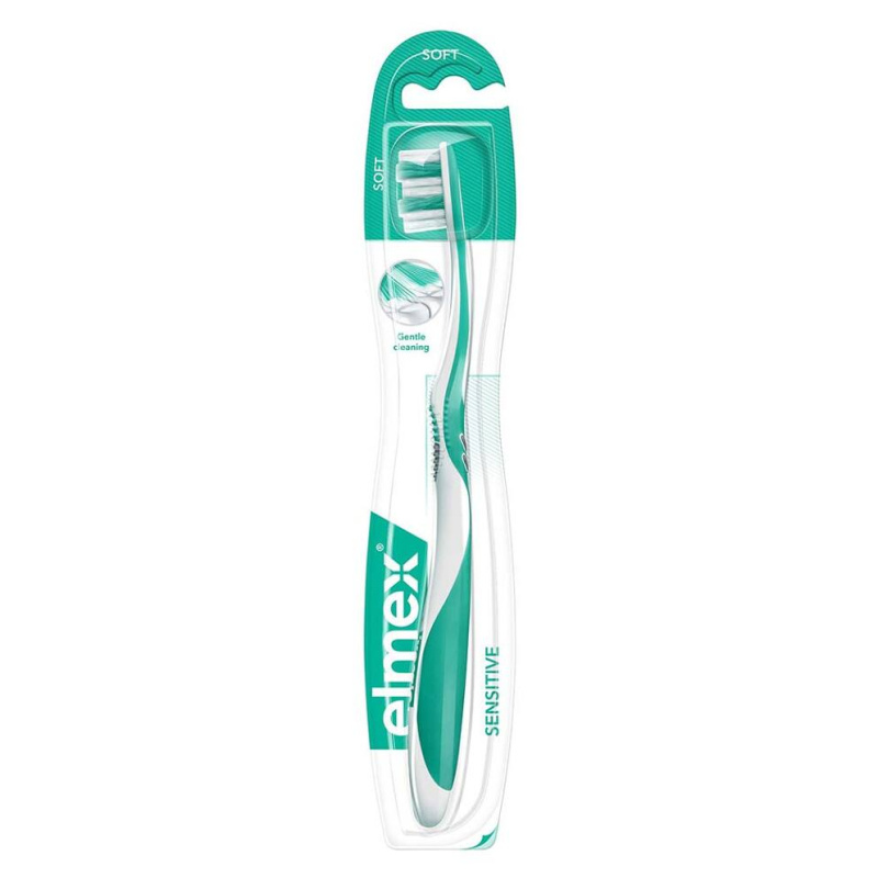 Elmex Sensitive zubní kartáček extra soft Green & Yellow 1 ks