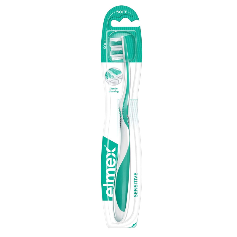 Elmex Sensitive zubní kartáček extra soft Green & Yellow 1 ks
