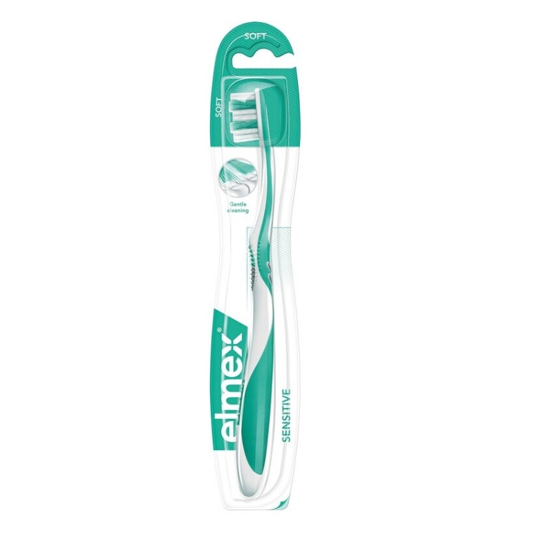 Elmex Sensitive zubní kartáček extra soft Green & Yellow 1 ks