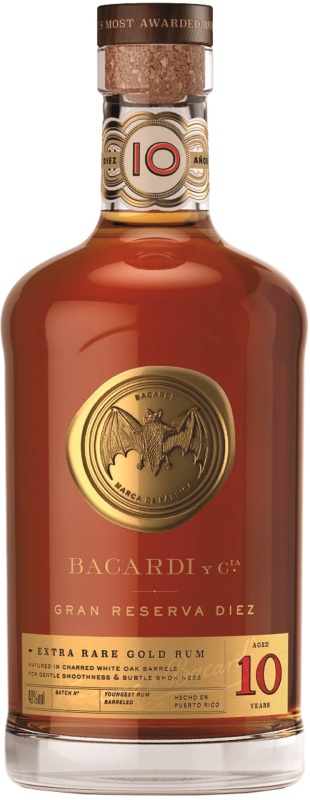 Bacardi Gran Reserva Diez 10 letý 40% 0,7l