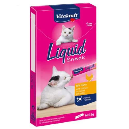 Vitakraft Liquid Snack kuře a taurin 6x15 g