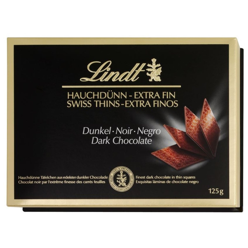 Lindt Thins Dark hořká čokoláda