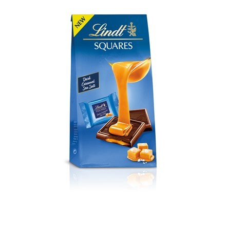 Lindt Squares caramel sea salt 144 g