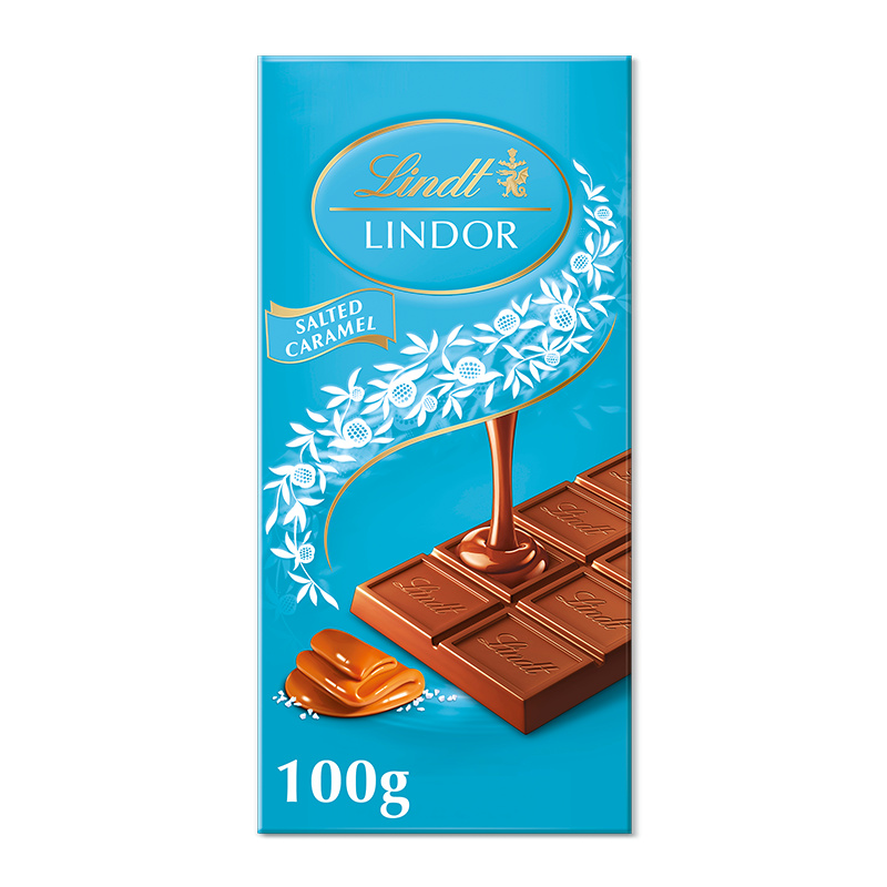 Lindt Čokoláda LINDOR Tabulková slaný karamel