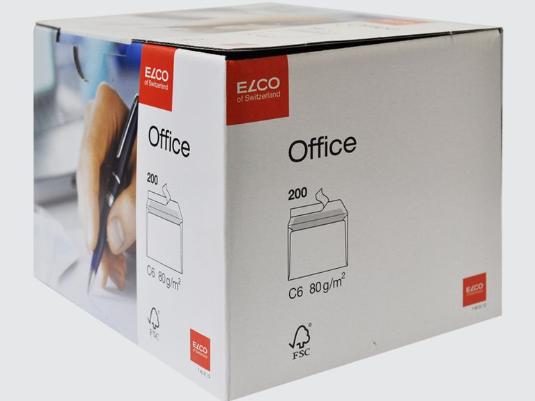 Obálky Elco C6 - samolepicí s krycí páskou, 200 ks
