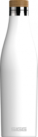 Sigg Dvoustěnná nerezová láhev na vodu Meridian, bílá, 0,5 l 8999.10