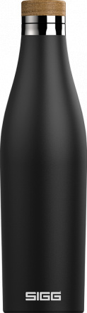 Sigg Dvoustěnná nerezová láhev na vodu Meridian, černá, 0,5 l 8999.20