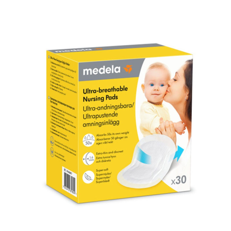MEDELA Prsní vložky jednorázové ultra prodyšné 30 kusů