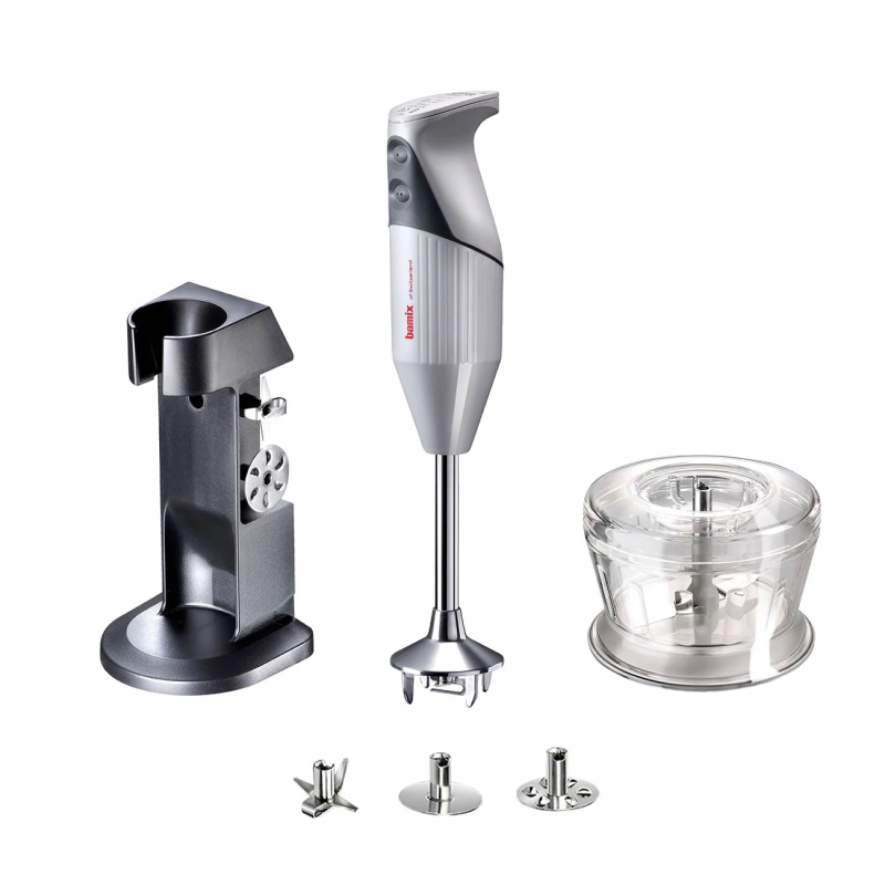 Bamix Ponorný tyčový mixér Deluxe, typ D, 200 W, stříbrná 1010.025