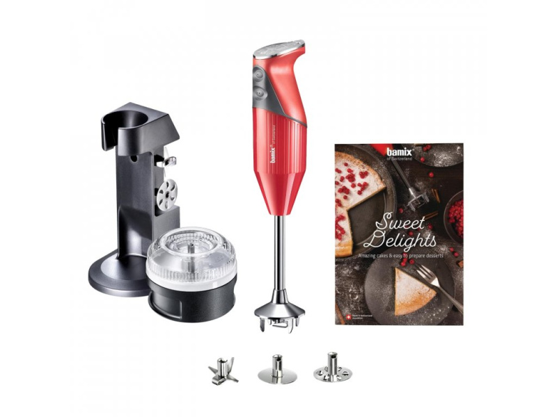 Bamix Tyčový mixér Sweet Delights 200 W, červená 1002.202
