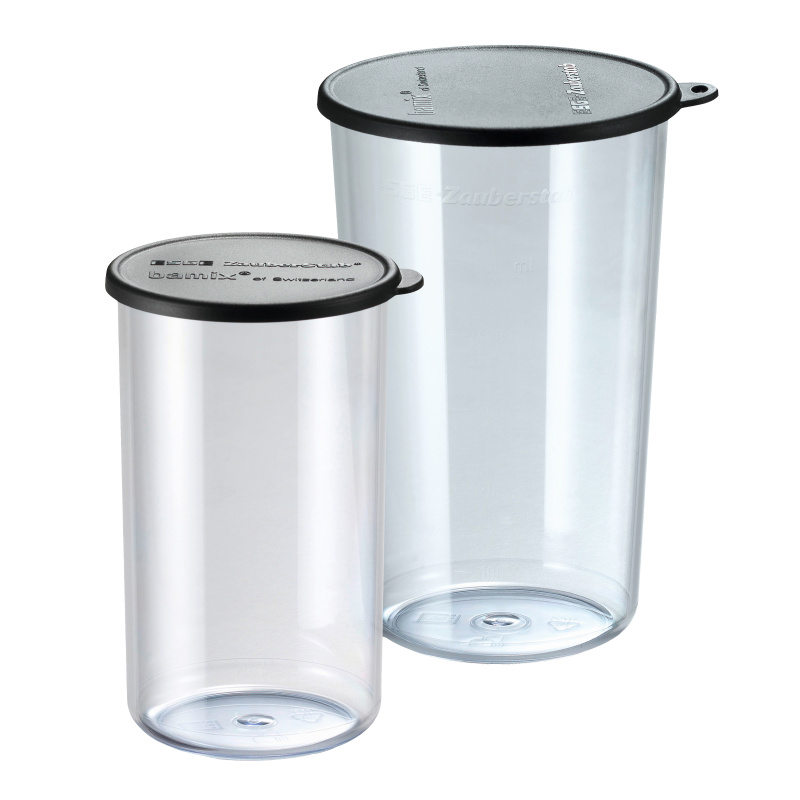 Bamix Sada 2 pohárů Beaker s víčky, 400 a 600 ml 3002.001