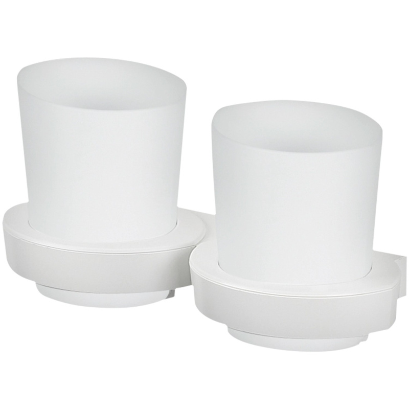 Spirella Dvojkelímek s držákem Lemon, bílý