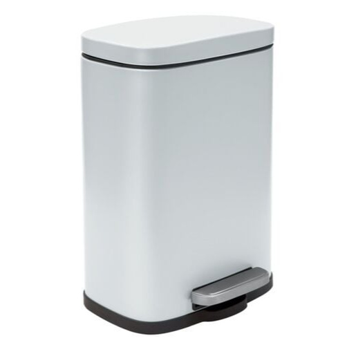 Spirella Spirella pedálový odpadkový koš akira matná bílá ocel soft-close 12 l 10.21562