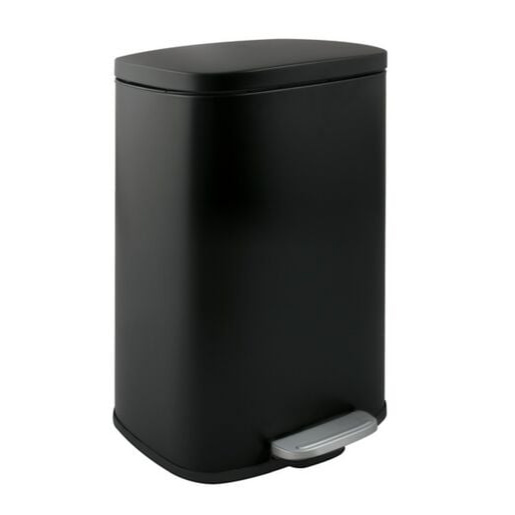 Spirella Spirella pedálový odpadkový koš akira matná černá ocel soft-close 12 l 10.21563