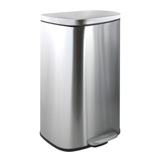 Spirella Spirella pedálový odpadkový koš akira kartáčovaná nerezová ocel soft-close 30 l 10.21569