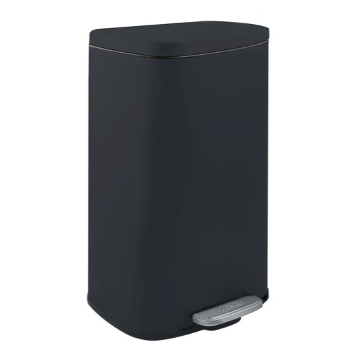 Spirella Spirella pedálový odpadkový koš akira matná černá ocel soft-close 50 l 10.21573
