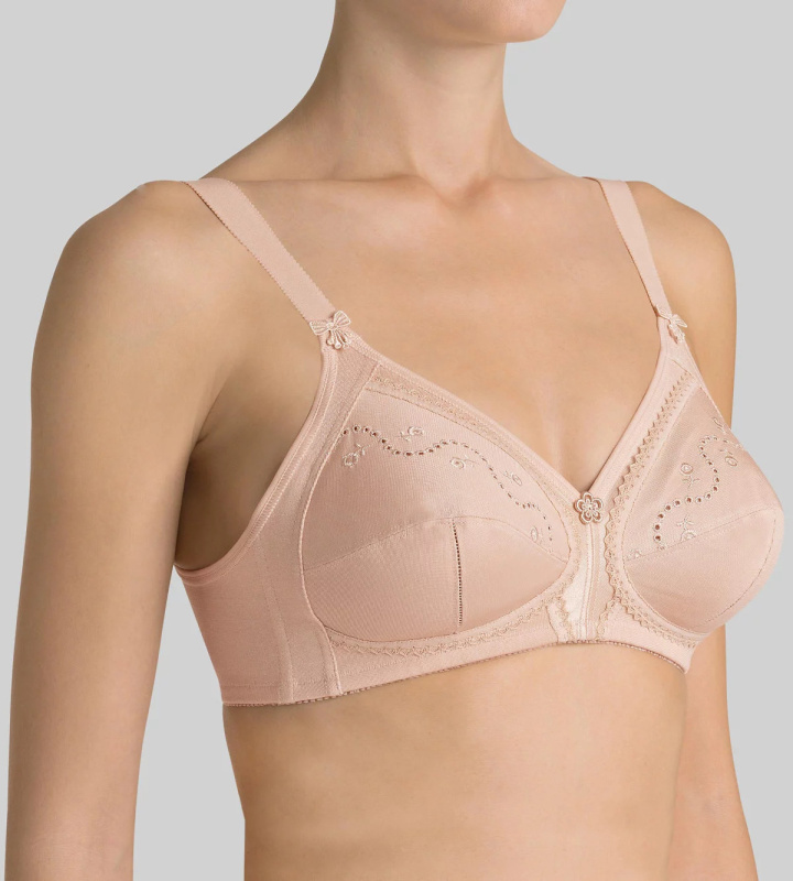Podprsenka bez kostice Doreen + Cotton 01 N - Triumph 80F tělová
