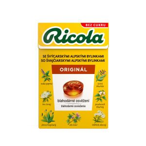 RICOLA Bylinné bonbóny bez cukr originální bylinná směs 40 g