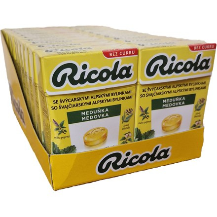 Ricola Meduňka Bonbóny bez cukru 20 x 40 g