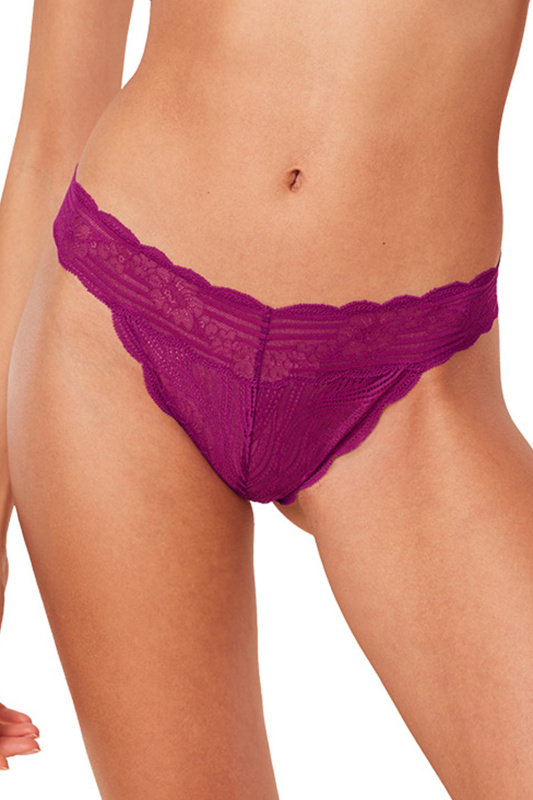 Brazilky Triumph 10215908 Lift Smart Highleg Brazilian EX Barva: Fialová, Velikost: S