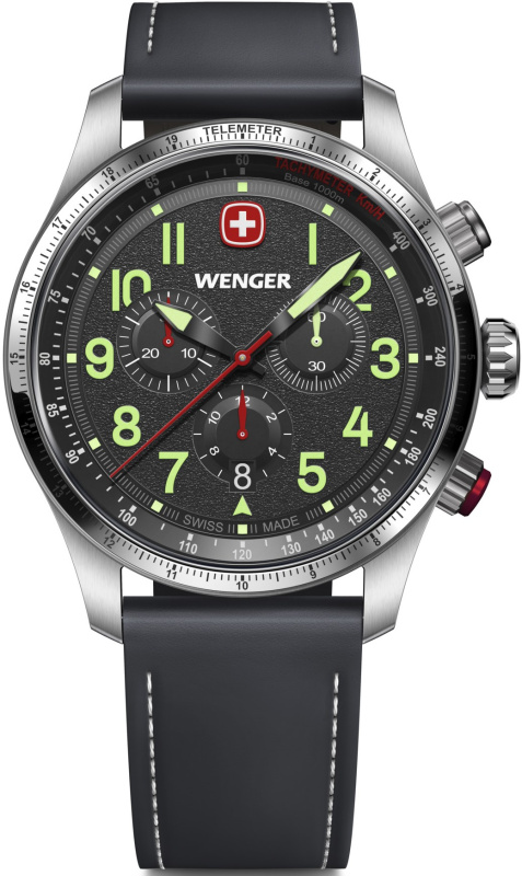 Wenger 01.0543.110 Terragraph Chrono 43mm 10ATM