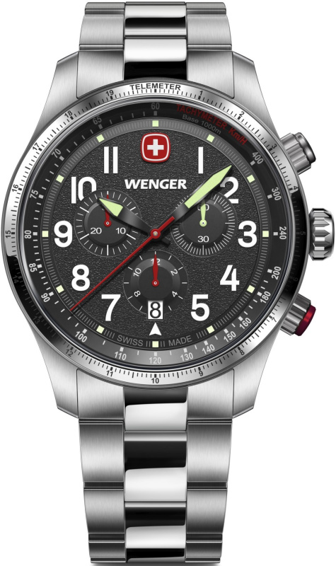 Wenger 01.0543.111 Terragraph Chrono 43mm 10ATM
